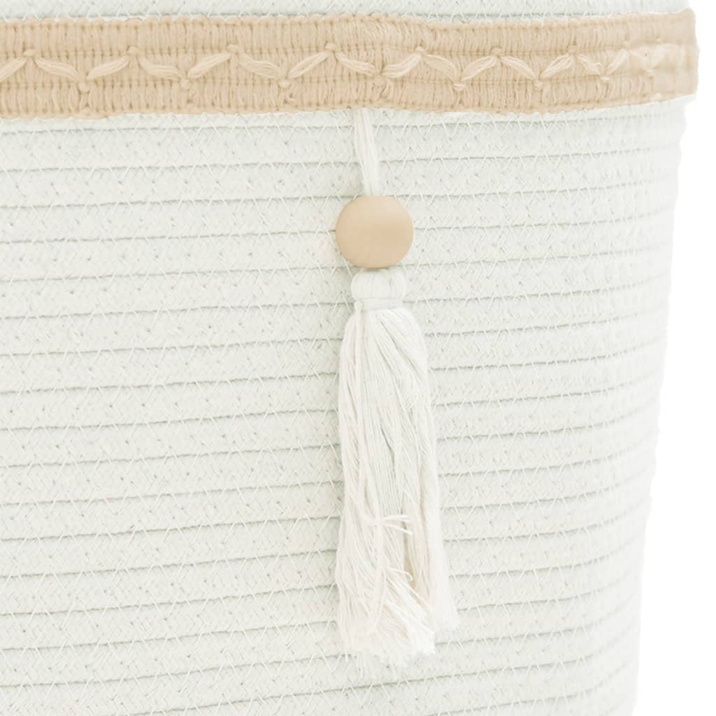 Panier de rangement blanc