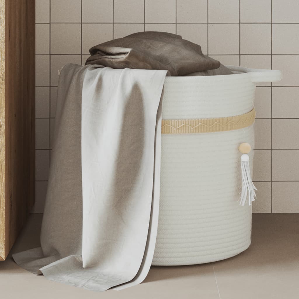 Panier de rangement blanc