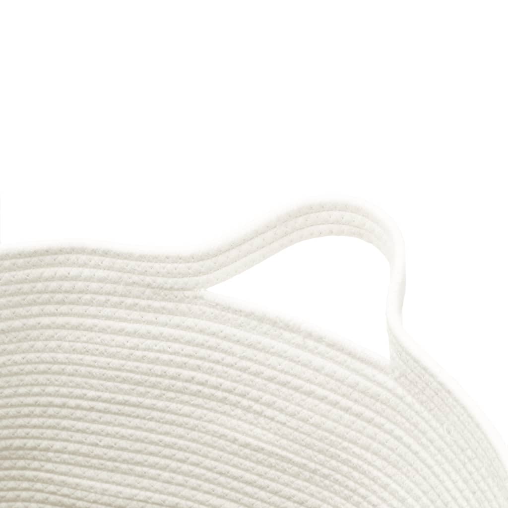 Panier de rangement marron et blanc