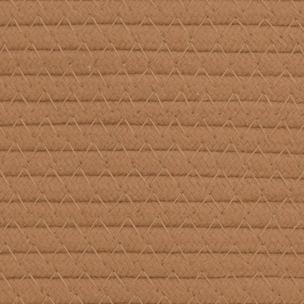 Panier de rangement marron et blanc