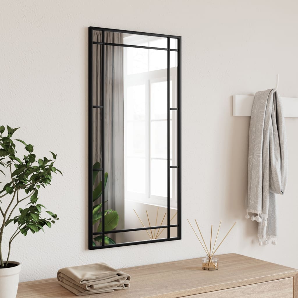 Miroir mural noir 40x80 cm