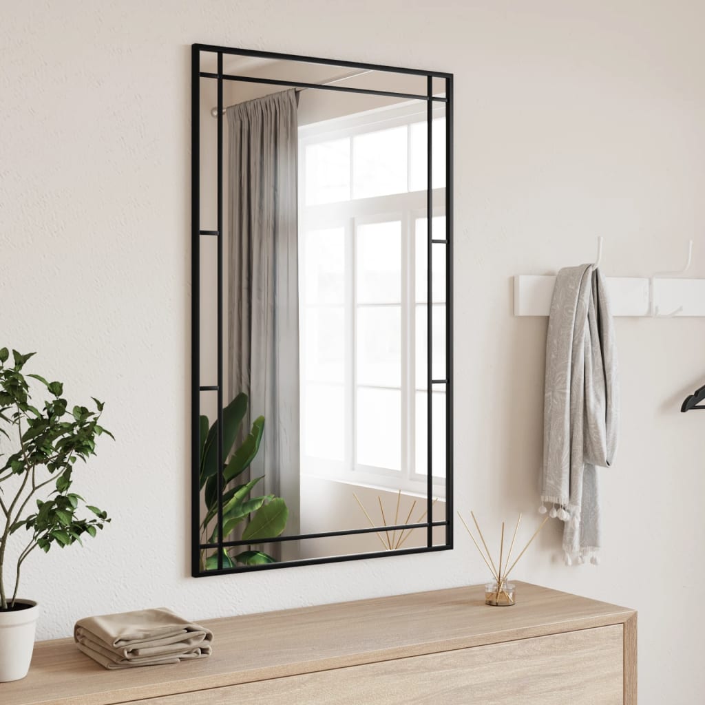 Miroir mural noir 60x100 cm