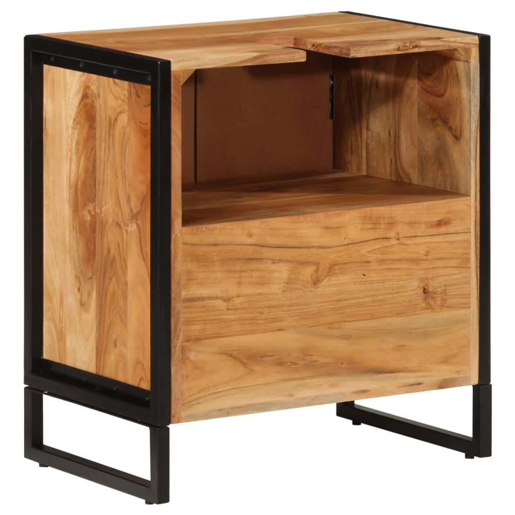 Armoire de salle de bain bois d'acacia