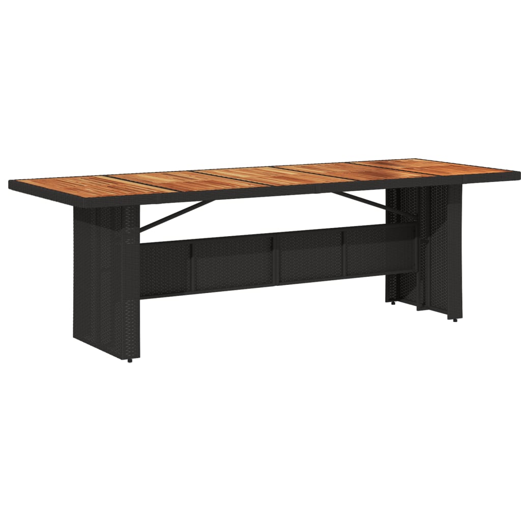 Table acacia noir Rattan