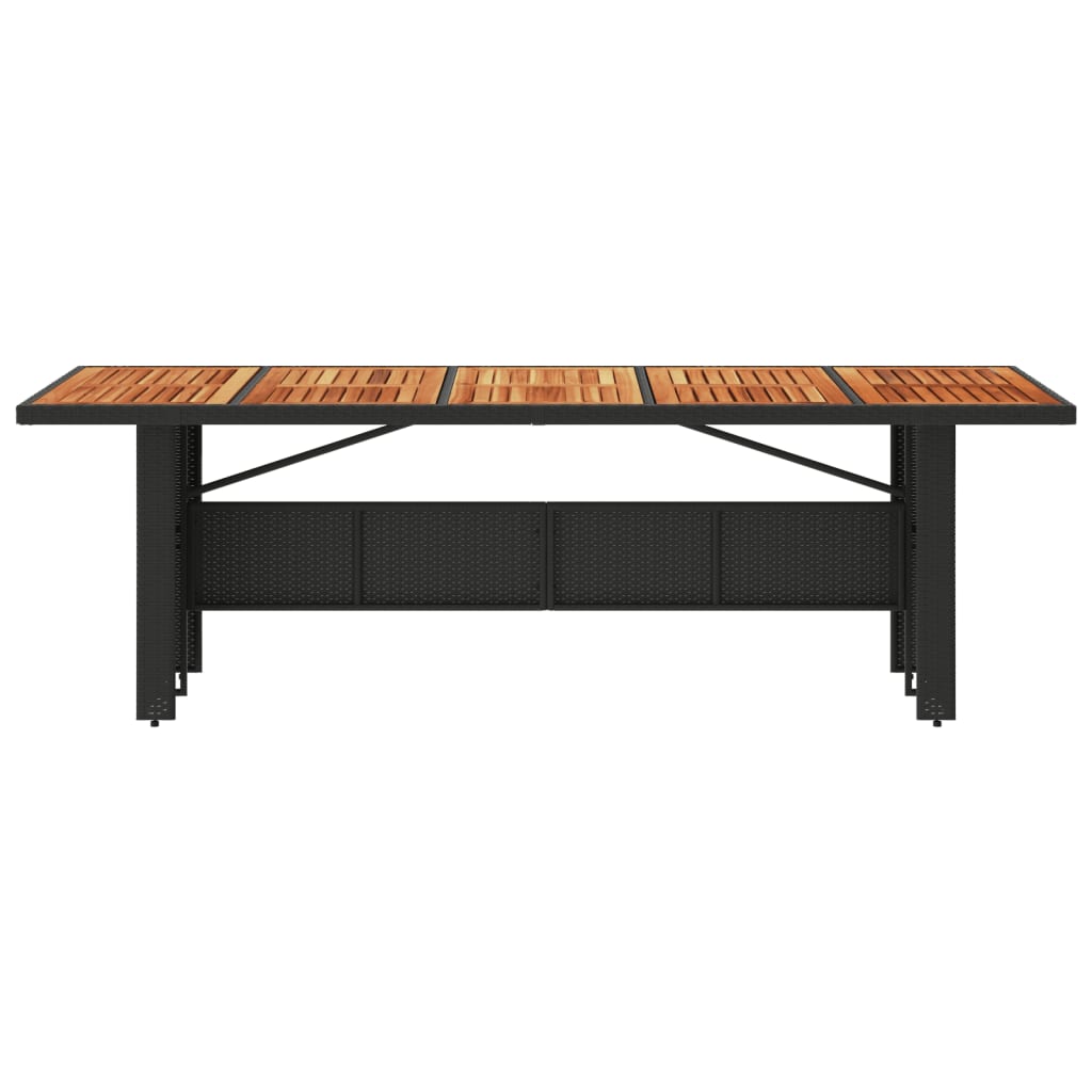 Table acacia noir Rattan