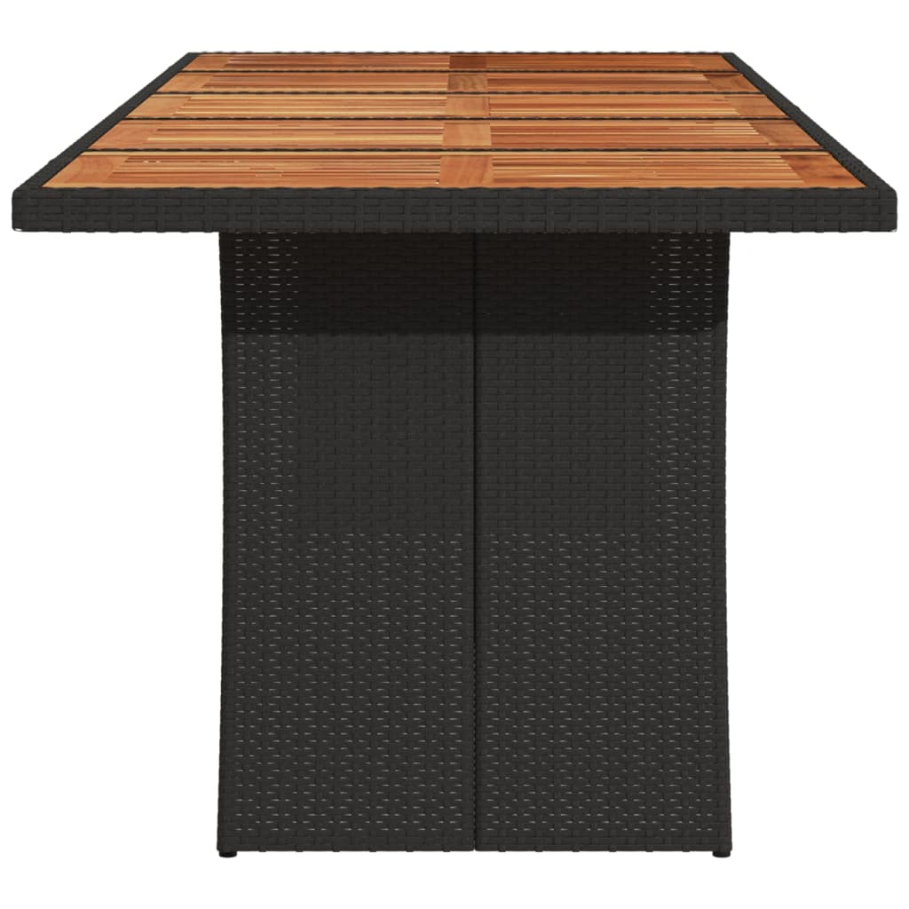 Table acacia noir Rattan