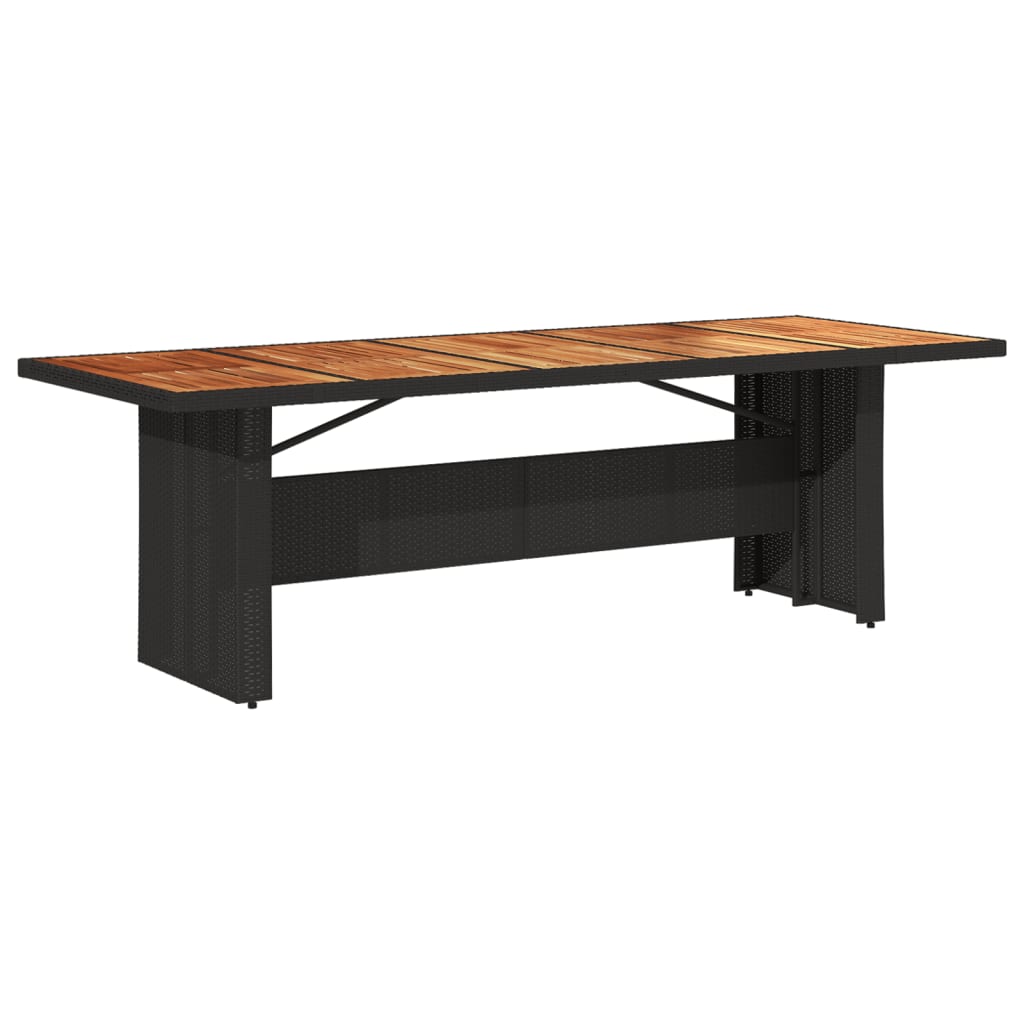 Table acacia noir Rattan