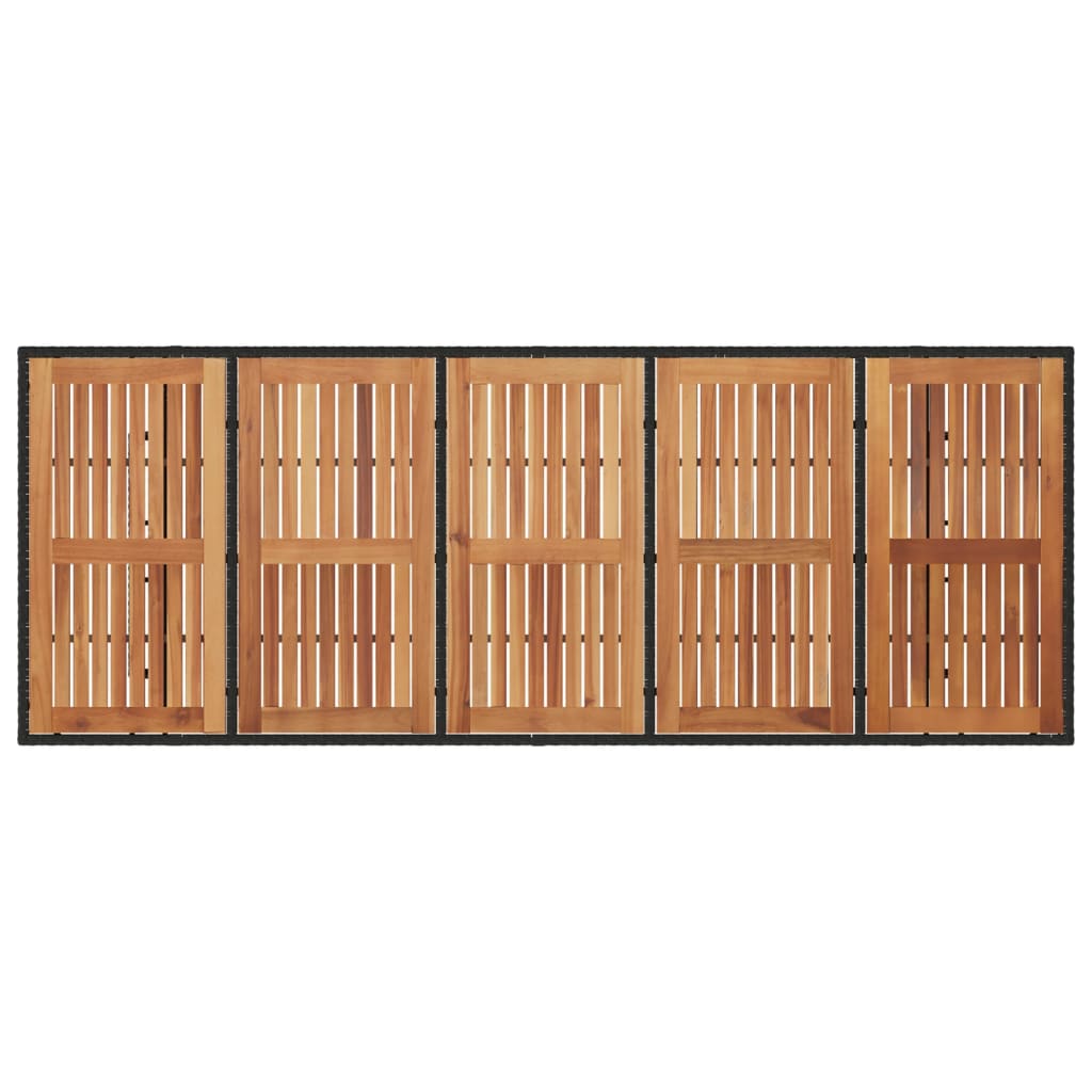 Table acacia noir Rattan