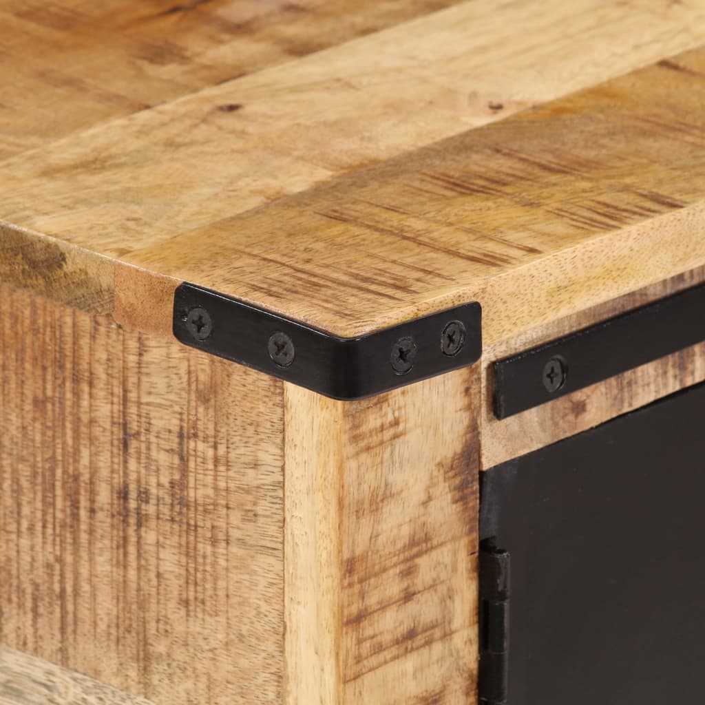 Table console en bois de manguier massif