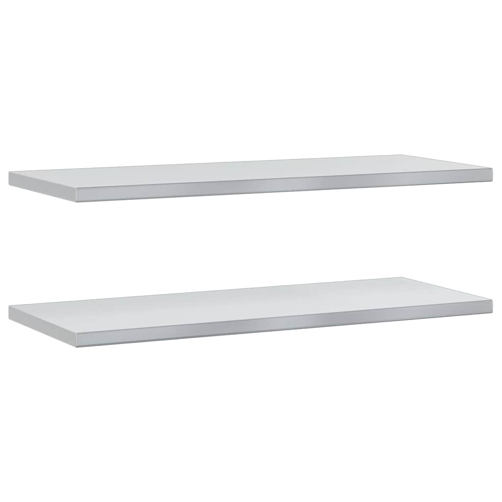Étagères murales 2 pcs argenté