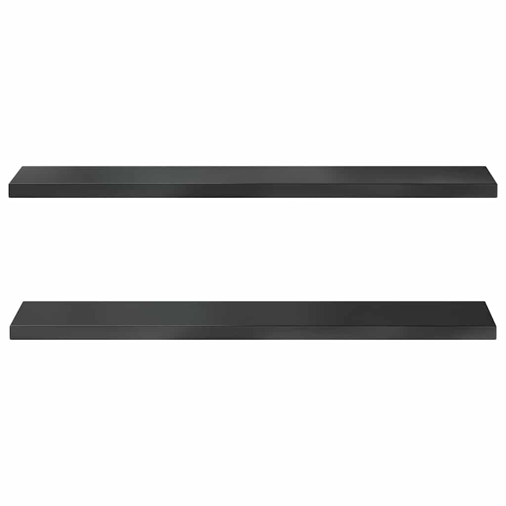 Étagères murales 2 pcs noir
