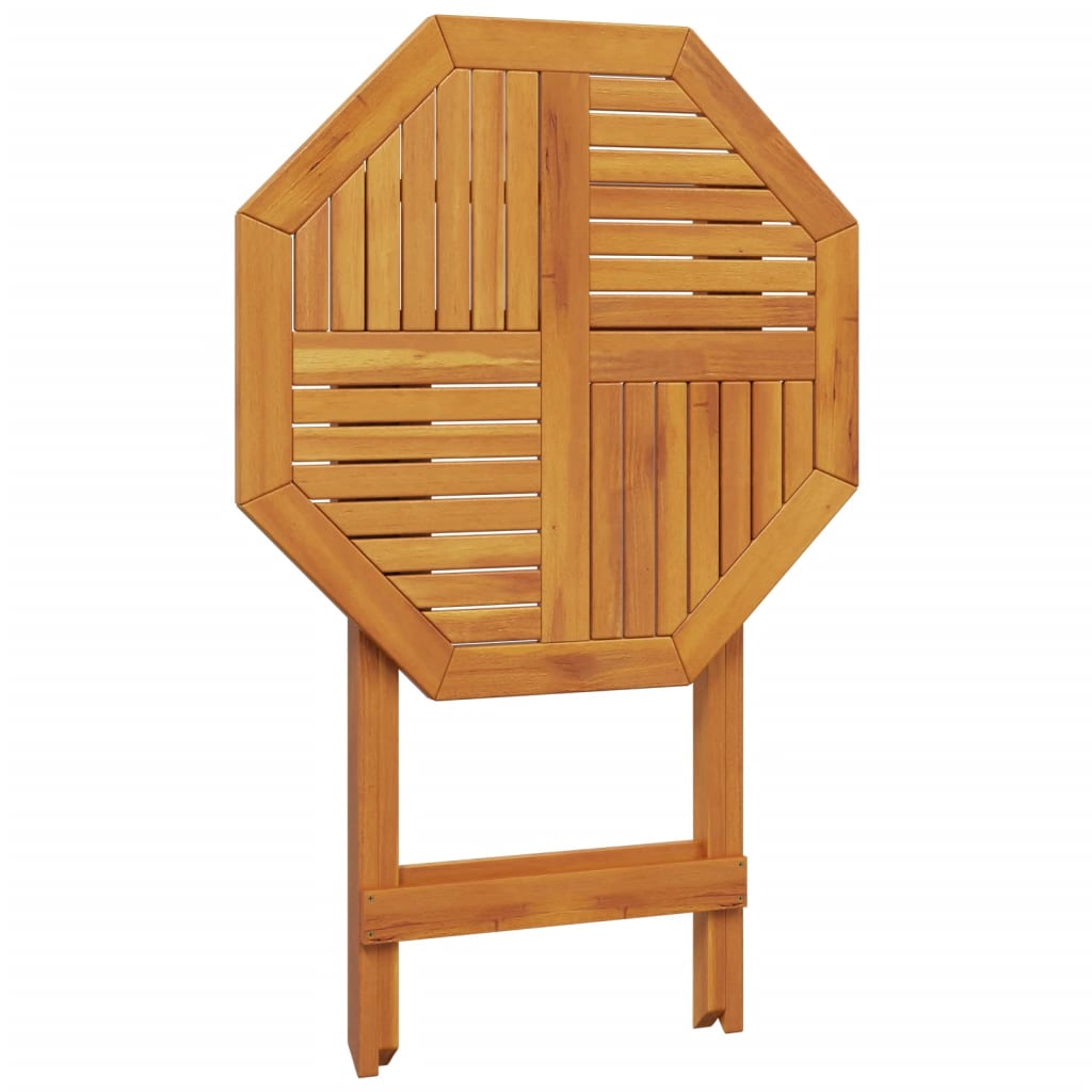 Table pliable de jardin en bois d'acacia