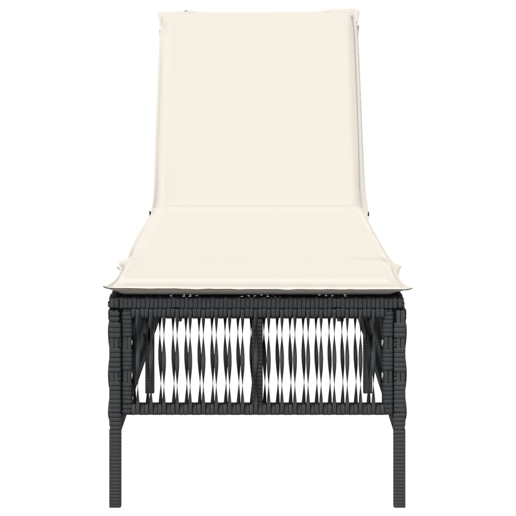 Chaise longue noir nora