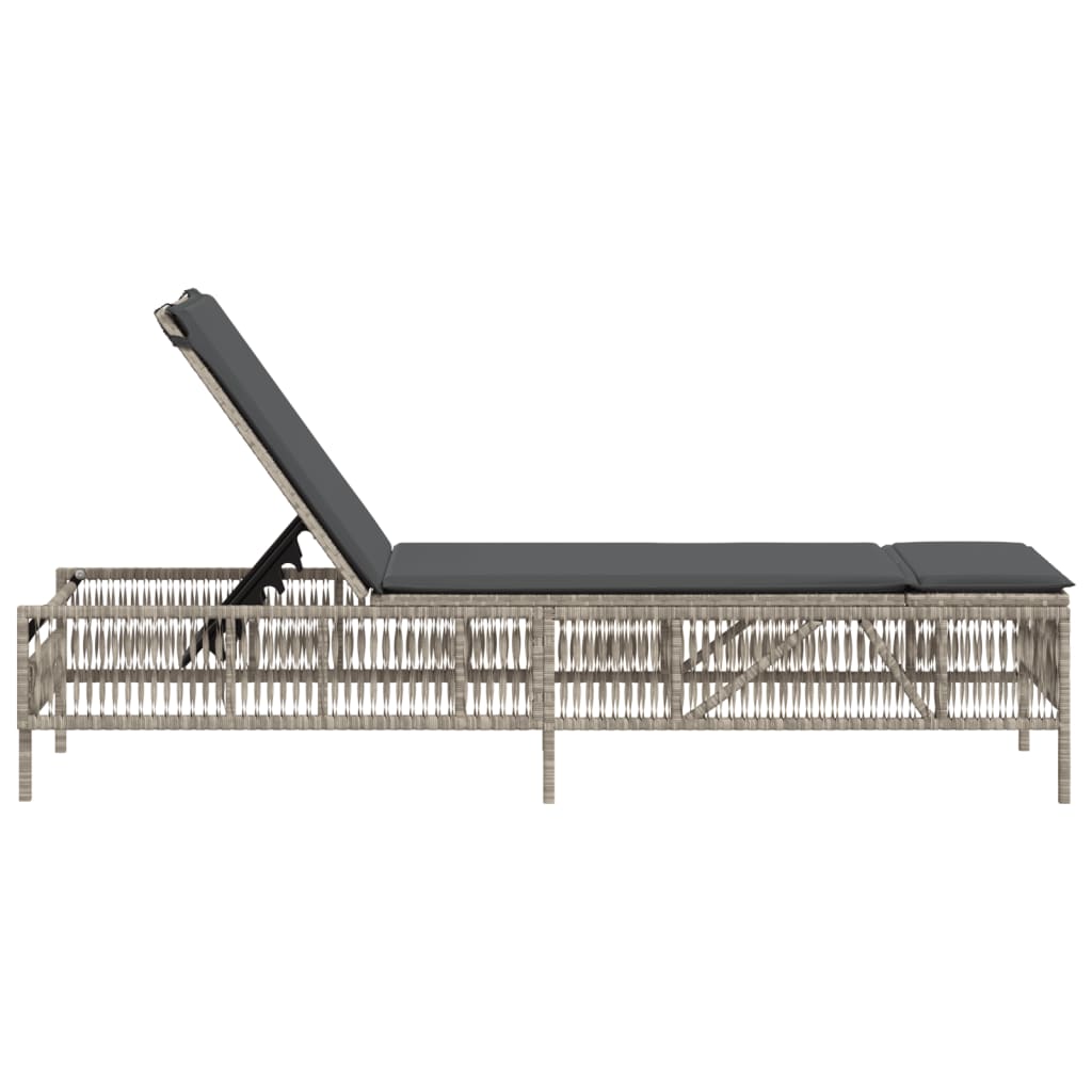 Chaise longue avec gris nora
