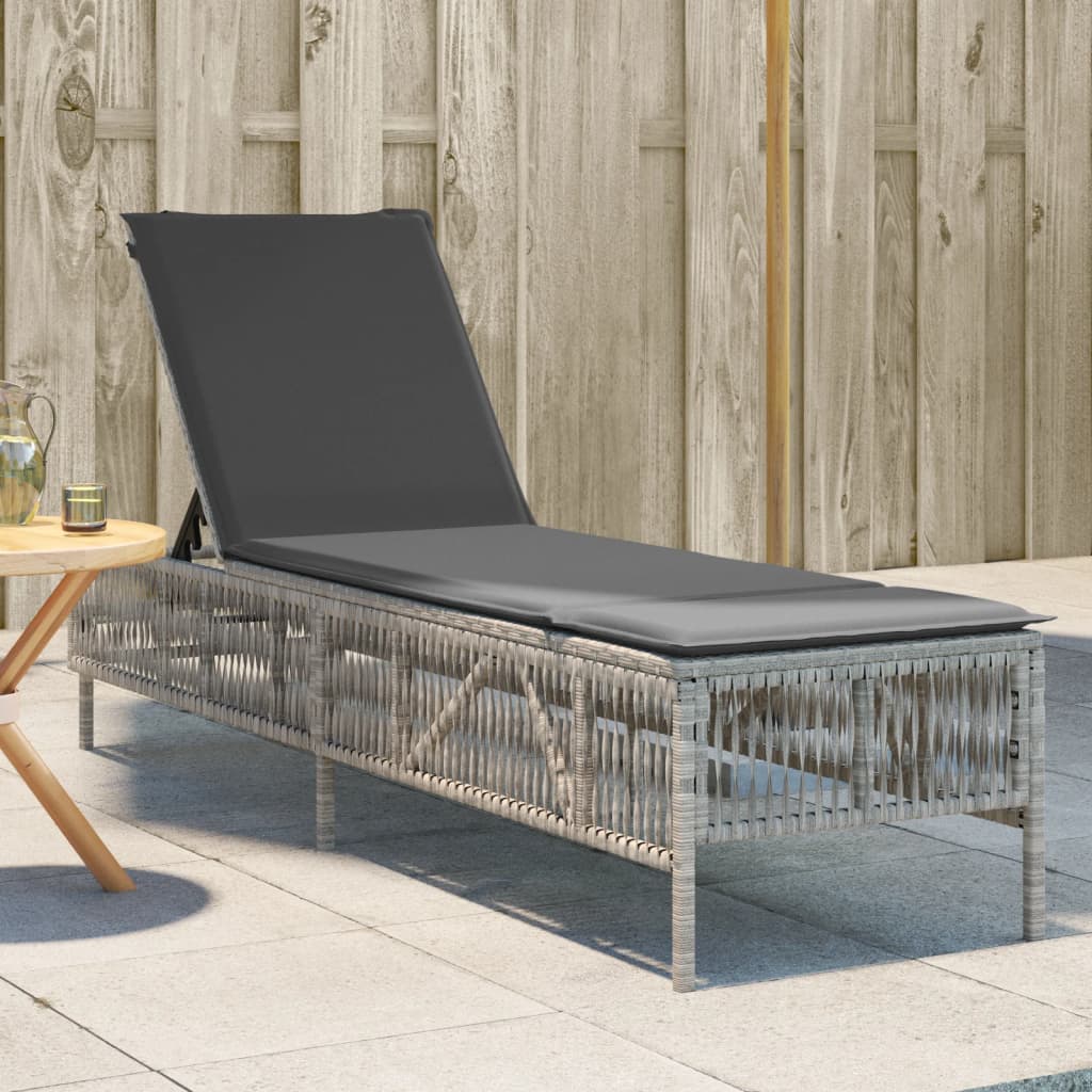 Chaise longue avec gris nora