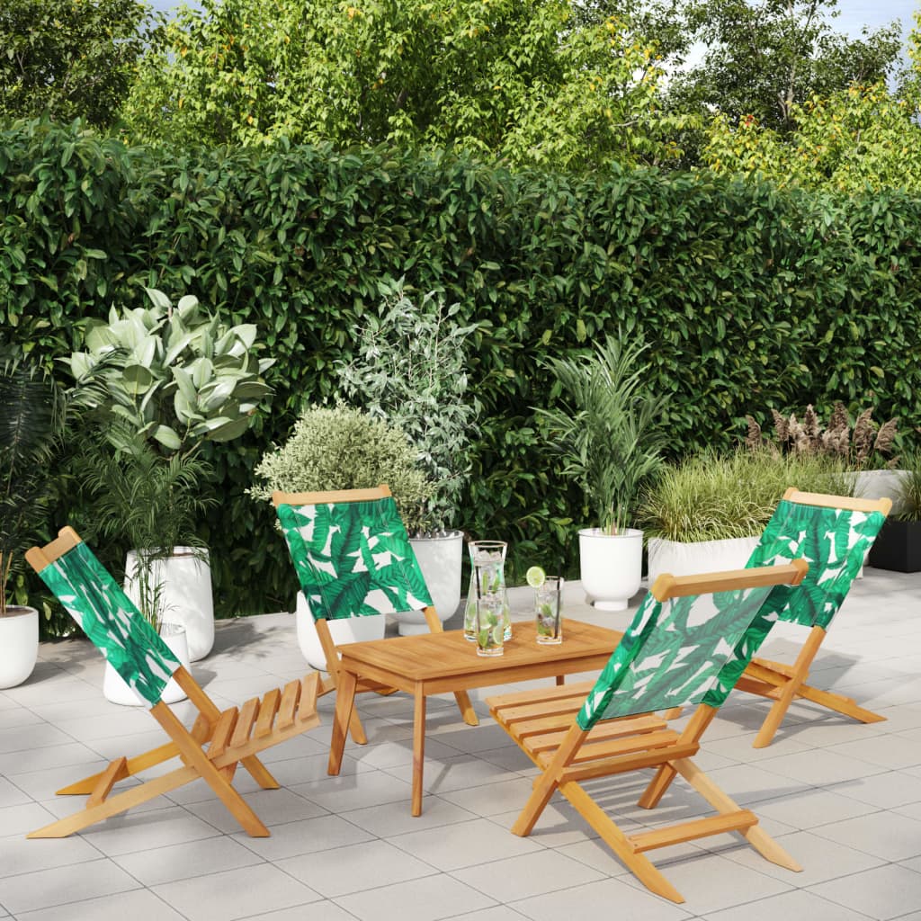 Chaises de jardin pliantes lot de 4