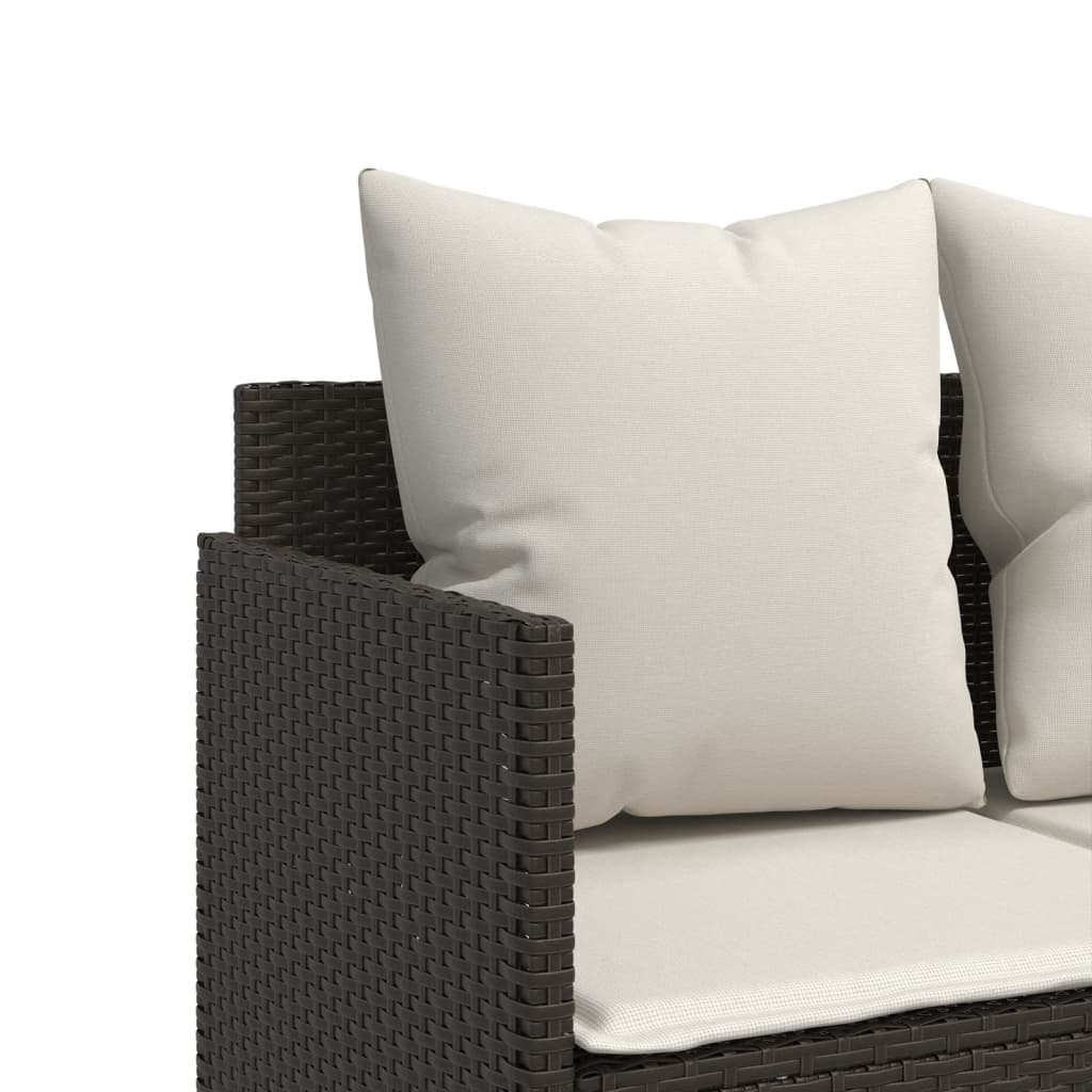 Salon de jardin 5 pcs marron
