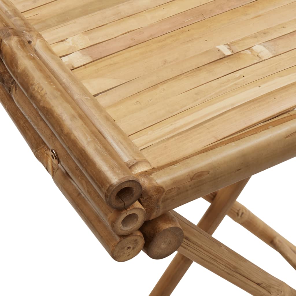 Table à plateau pliante bambou