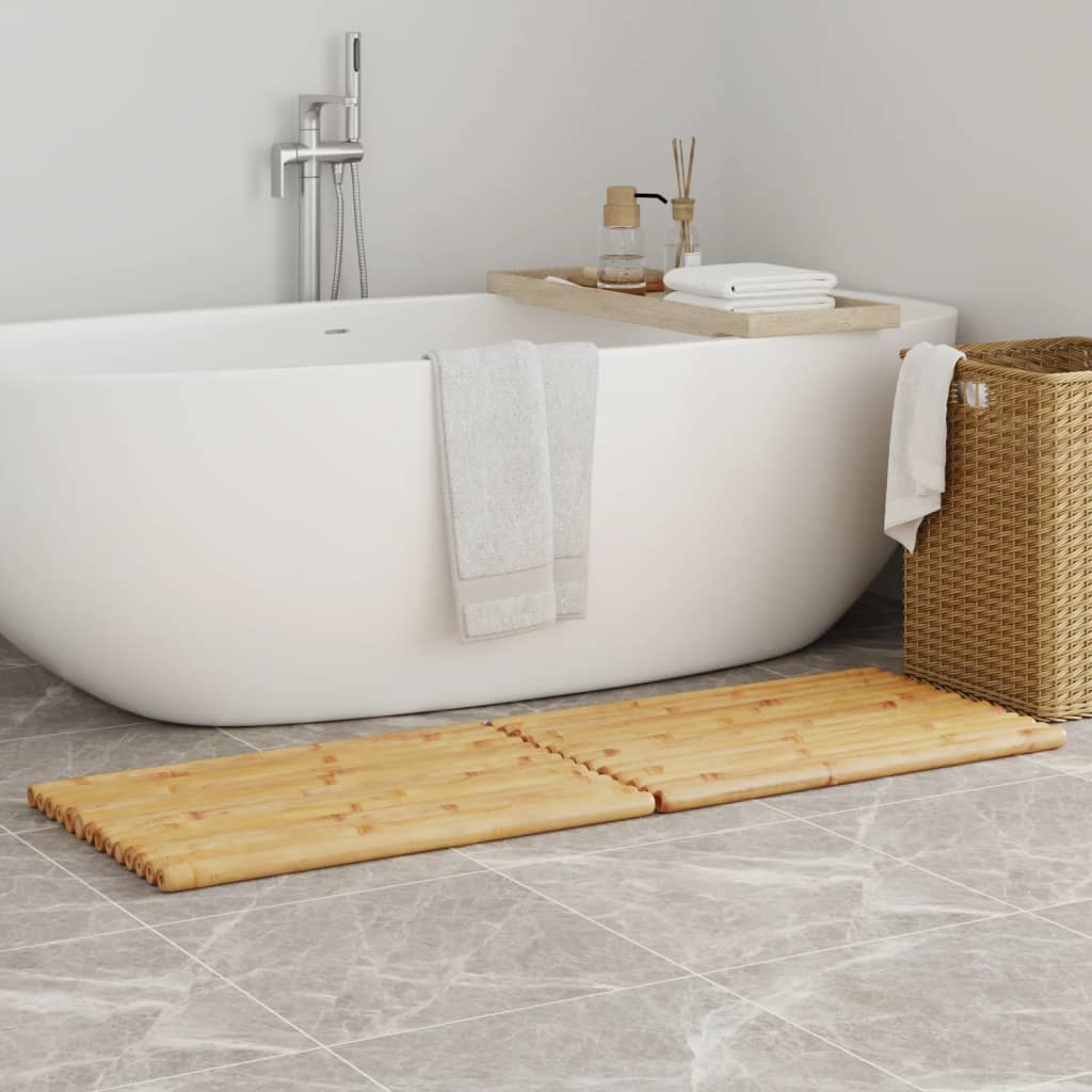 Tapis de bain bambou