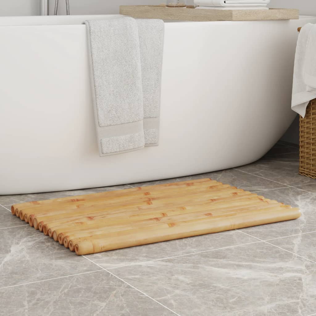 Tapis de bain bambou