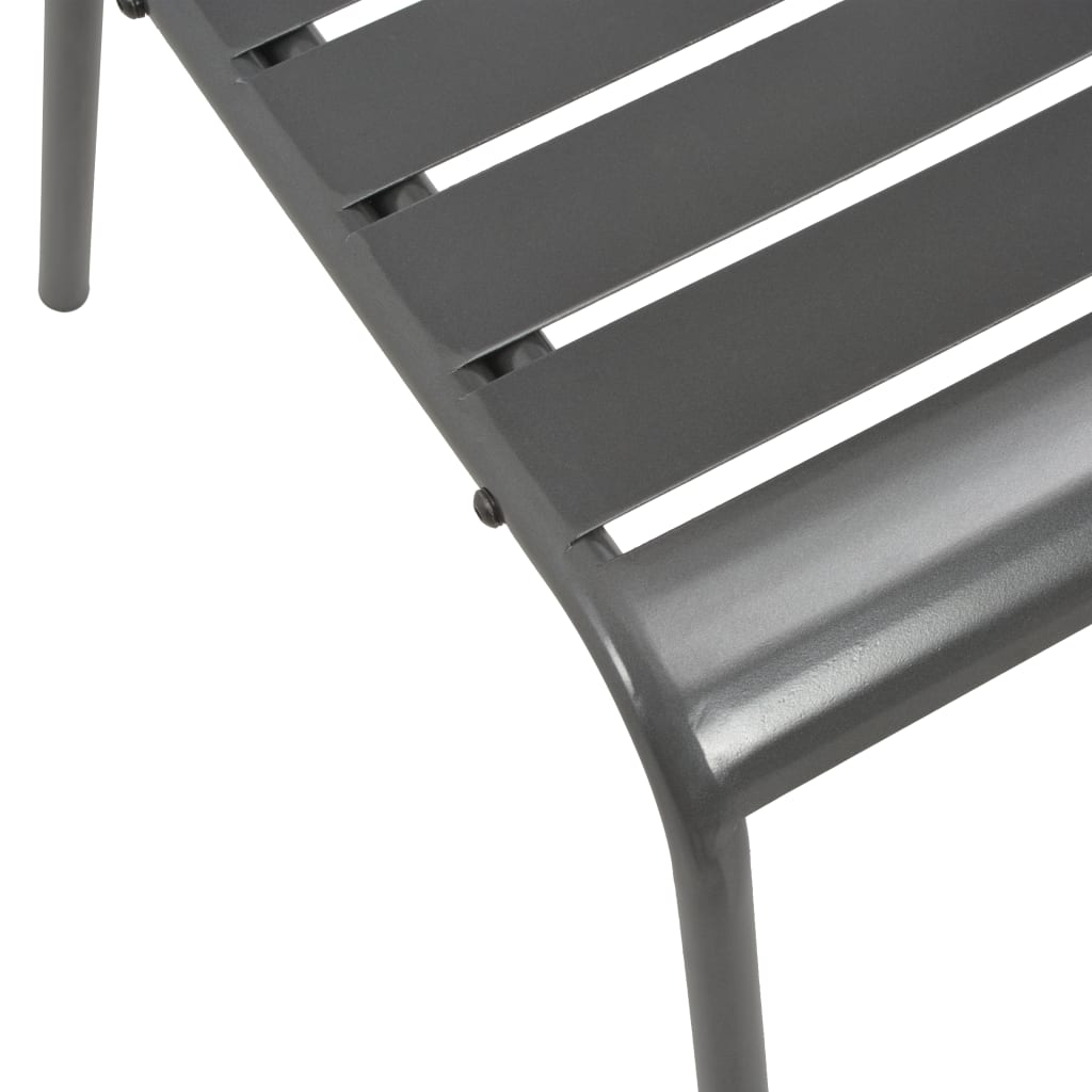 Ensemble de chaises de jardin empilables 3 pcs