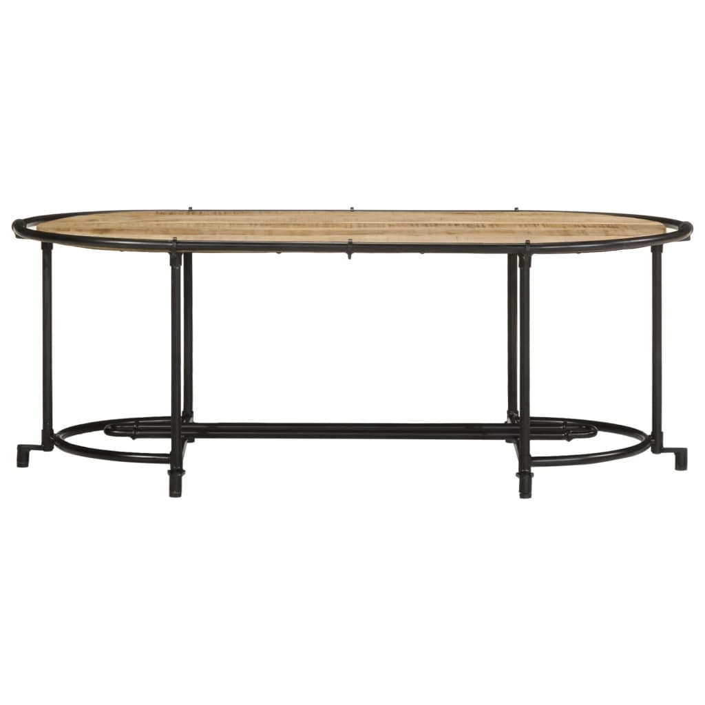 Table basse en bois de manguier massif brut