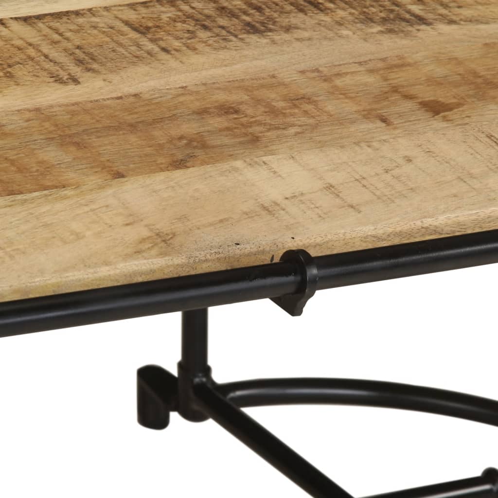 Table basse en bois de manguier massif brut