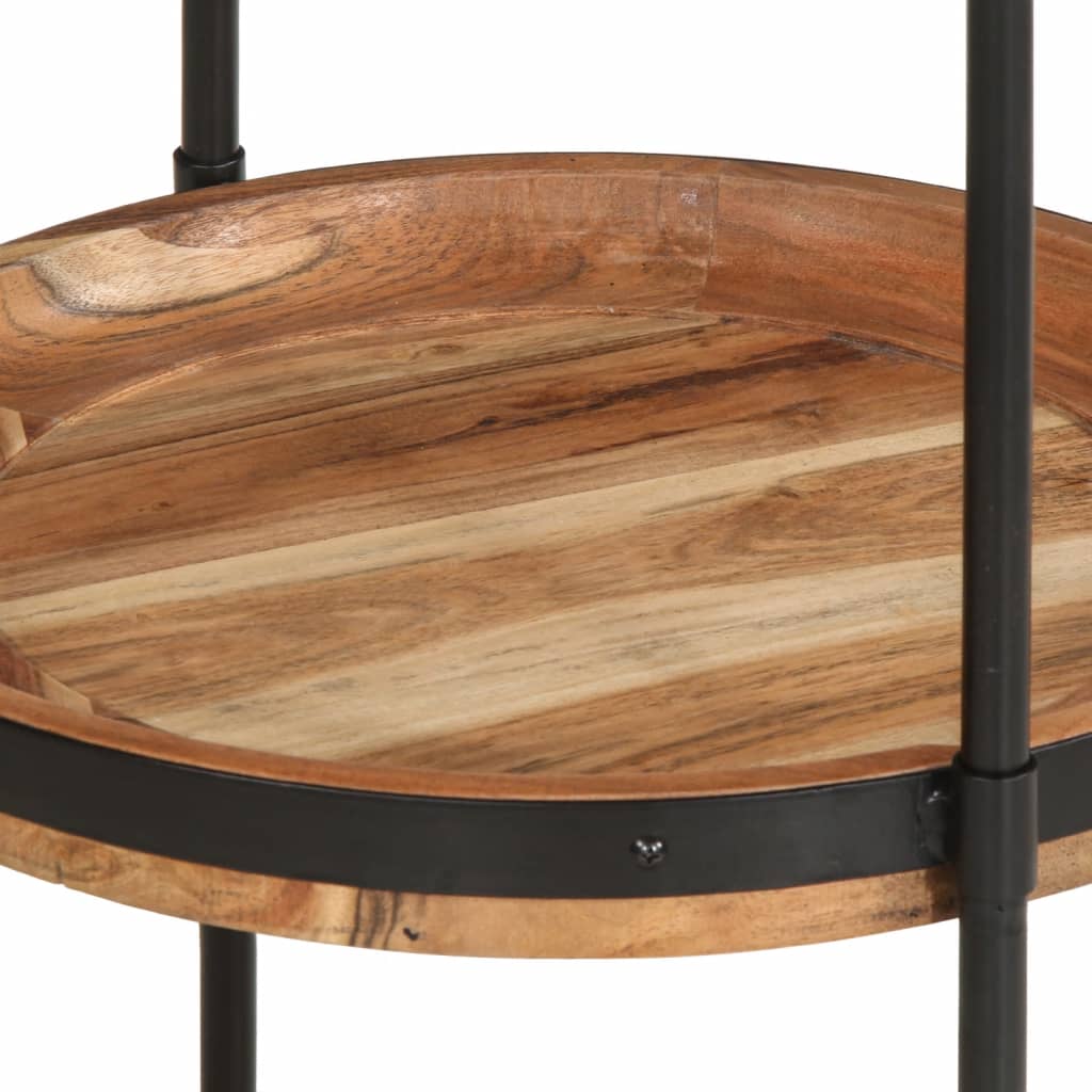 Table d'appoint en bois massif d'acacia
