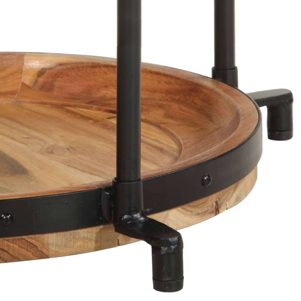 Table d'appoint en bois massif d'acacia