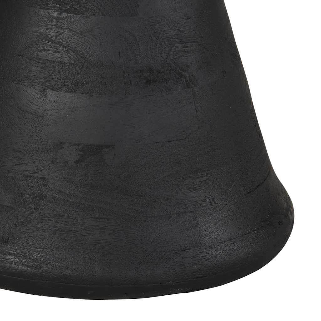 Table d'appoint noir en bois de manguier massif