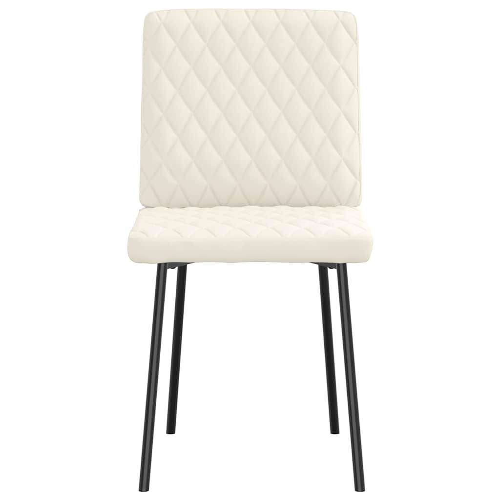 Chaises à manger crème velours
