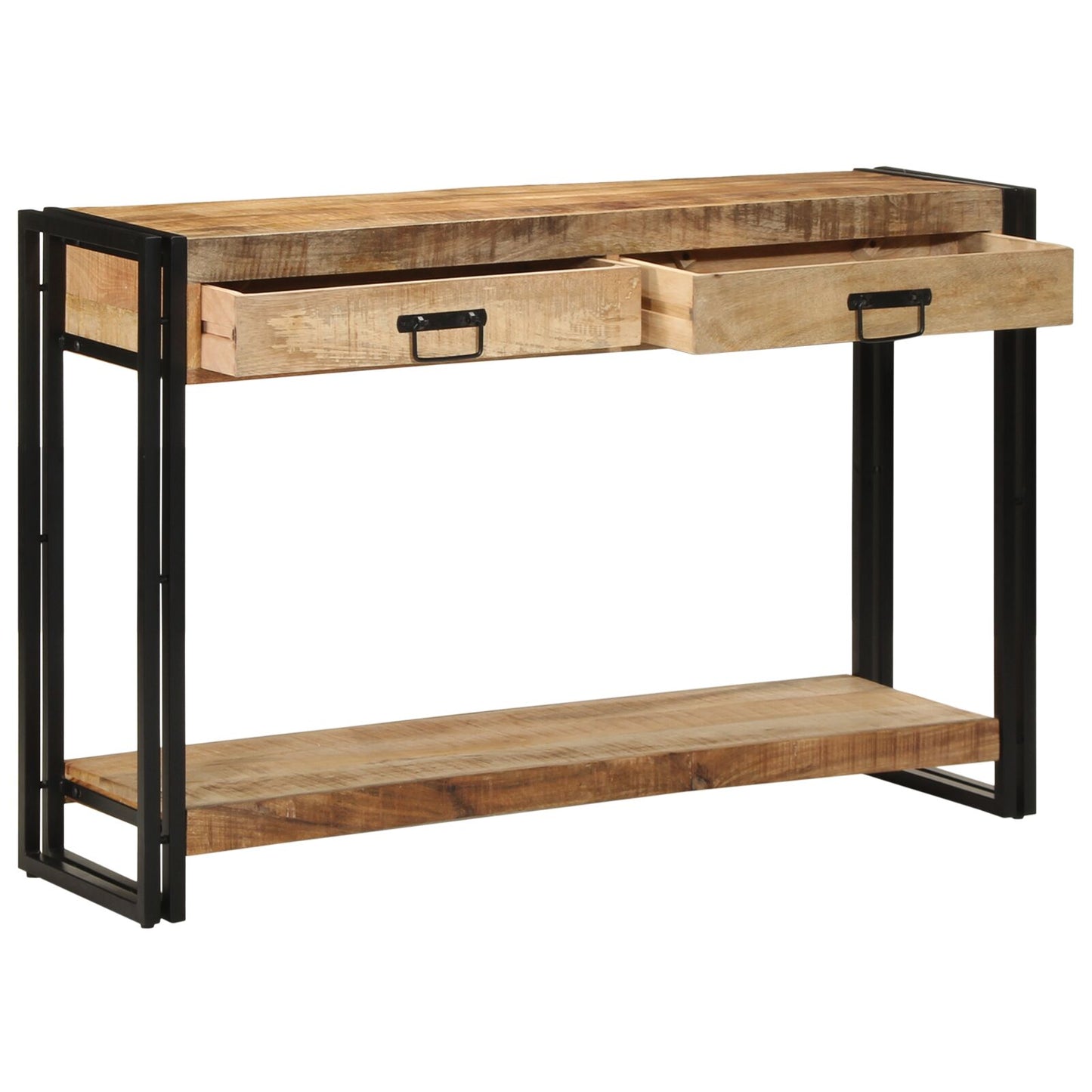 console en bois de manguier brut
