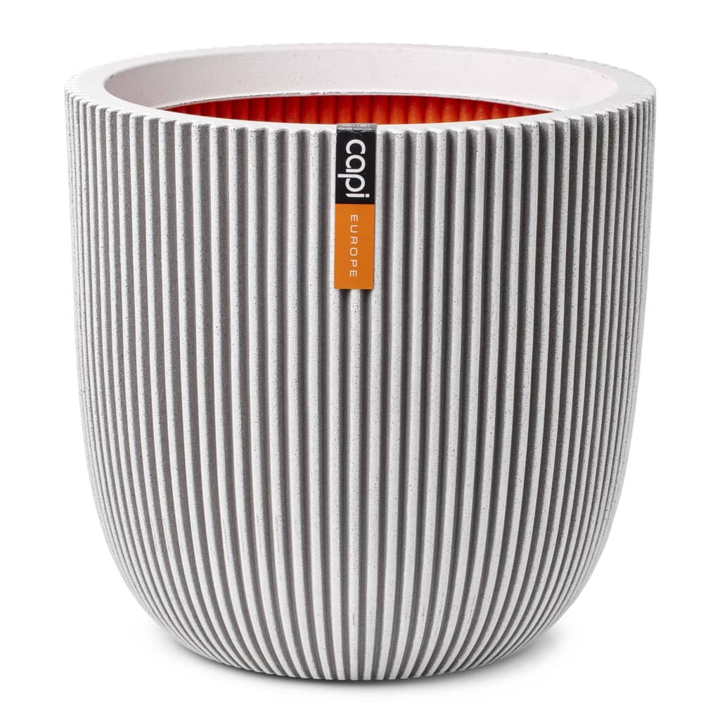 Jardinière Groove 43x41 cm ivoire