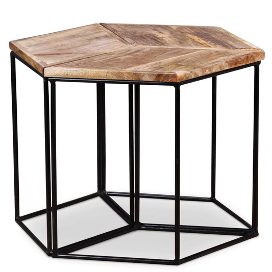 Table basse en bois de manguier