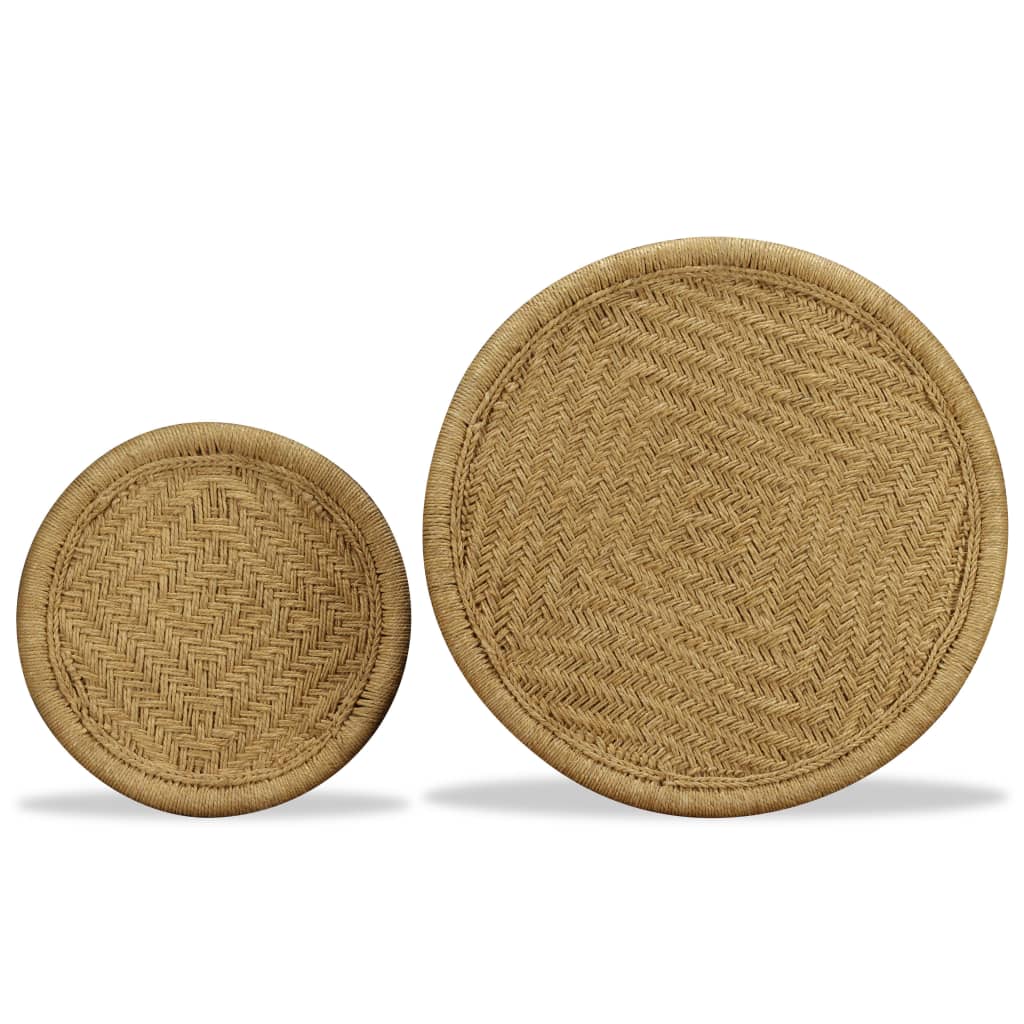 Table basse 2 pcs en  jute