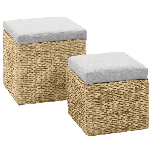 pouf Jacinthe d'eau Gris