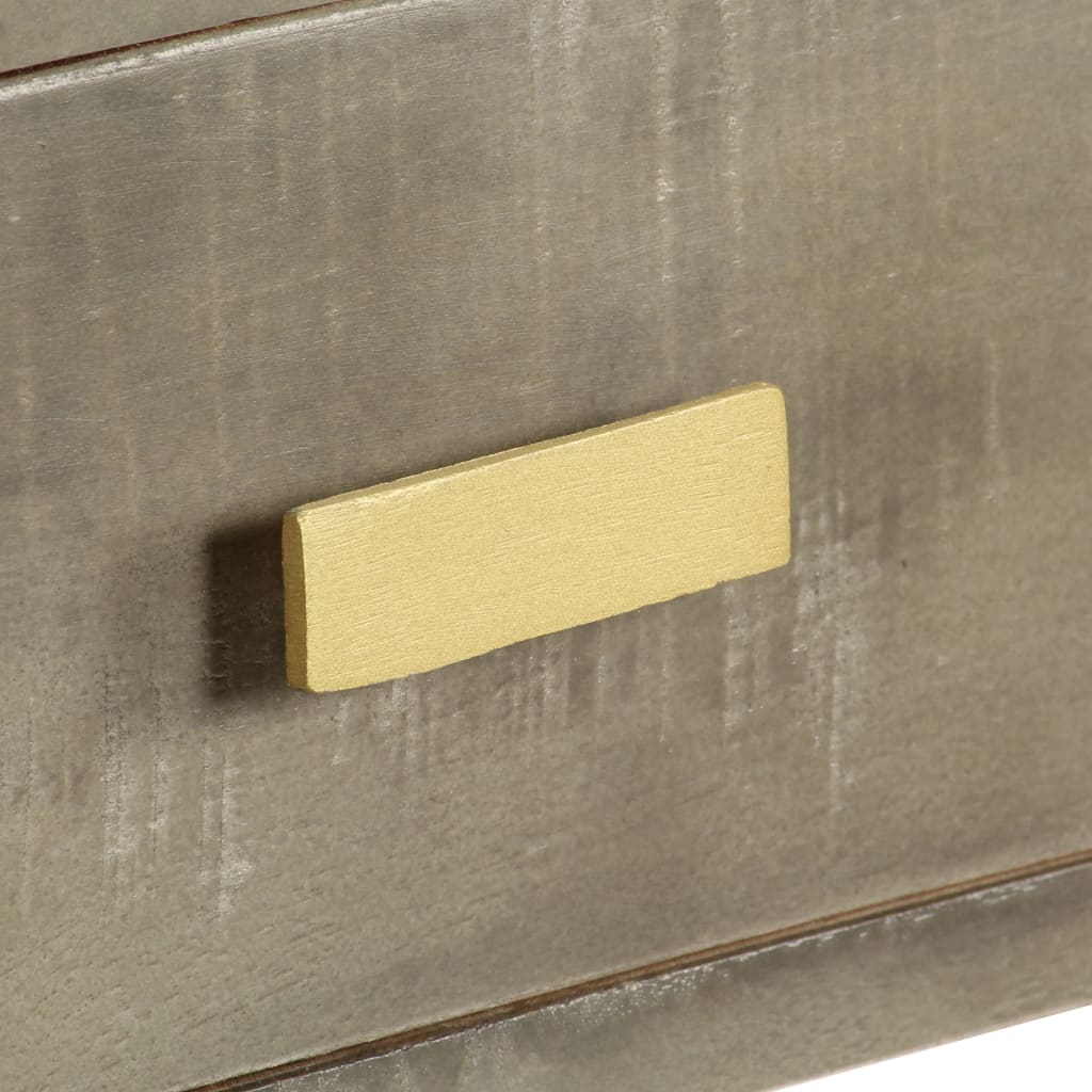 Table console Bois de manguier Gris