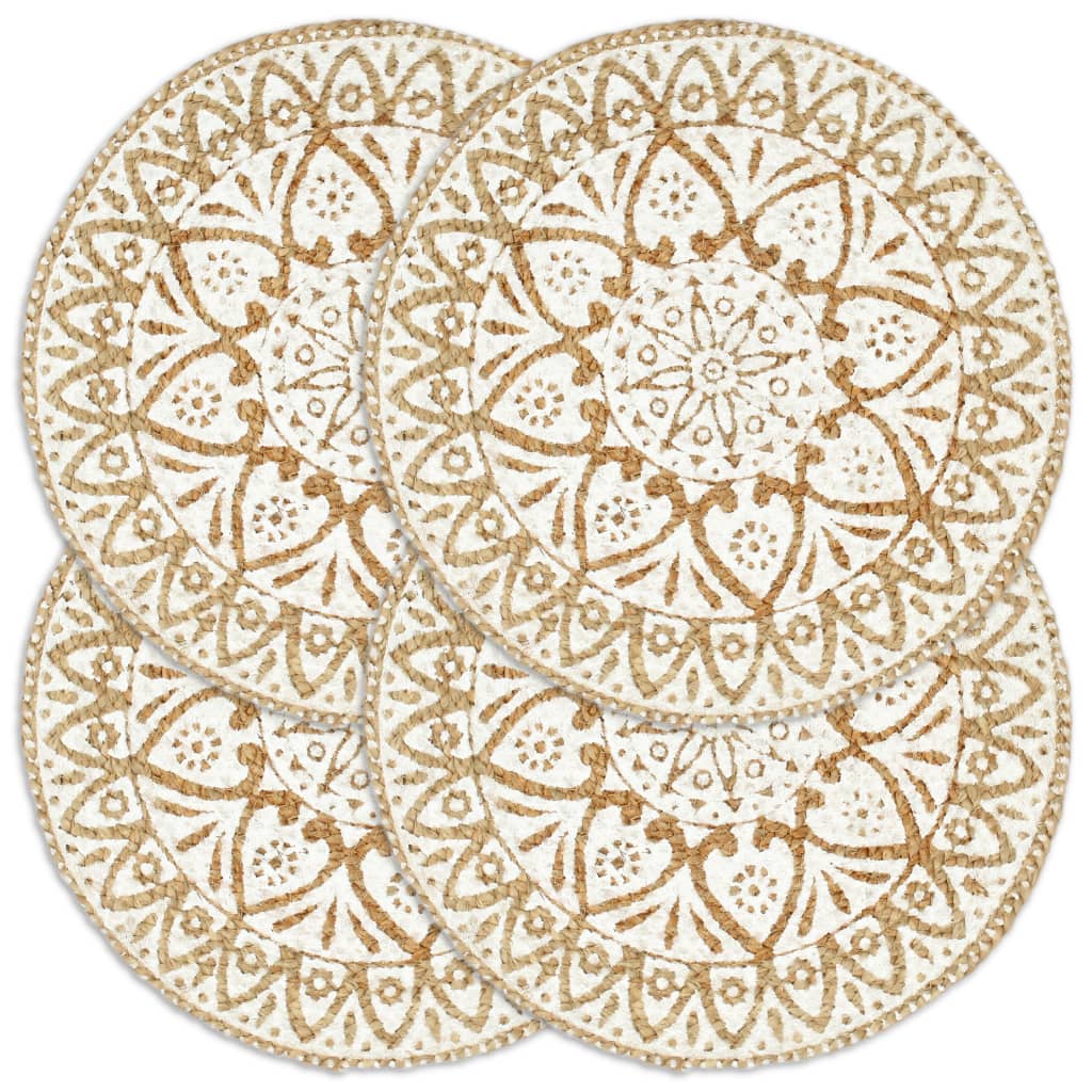 Napperons 4 pcs Blanc