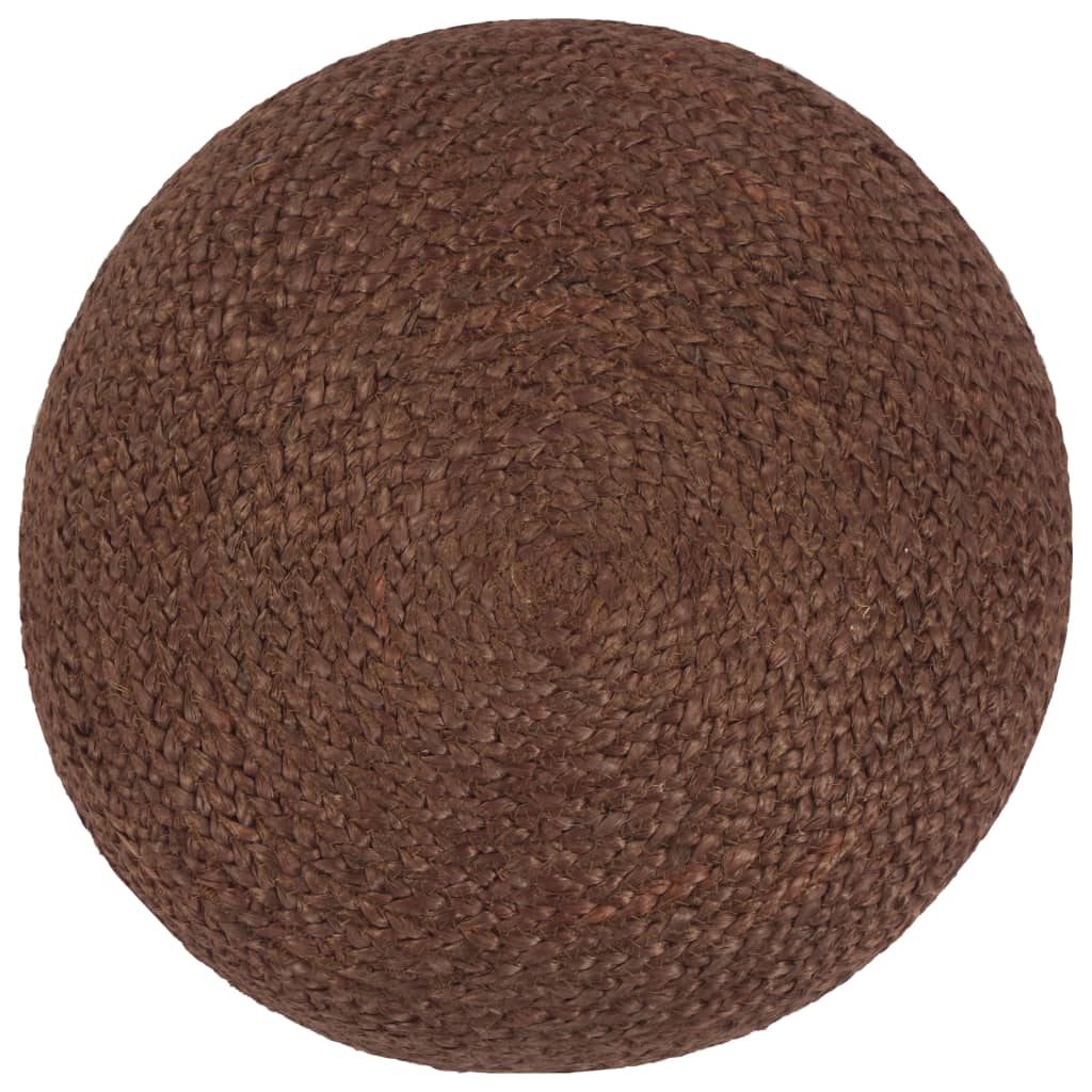 Pouf fait à la main Marron Jute