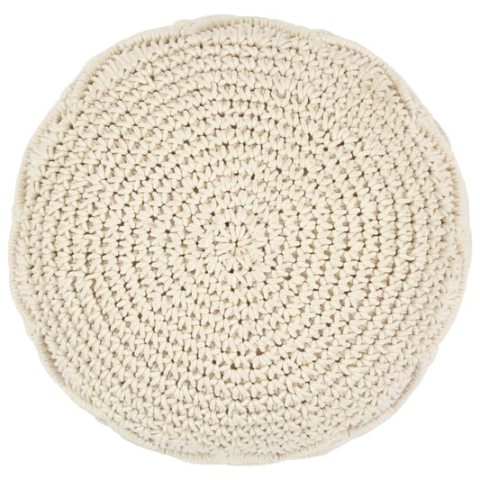 Pouf fait à la main en macramé