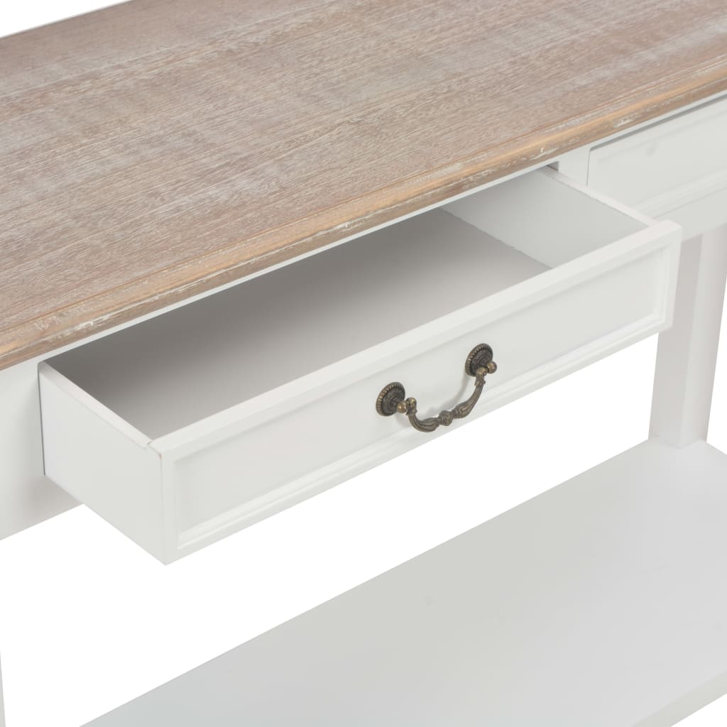 Table console  Bois blanc