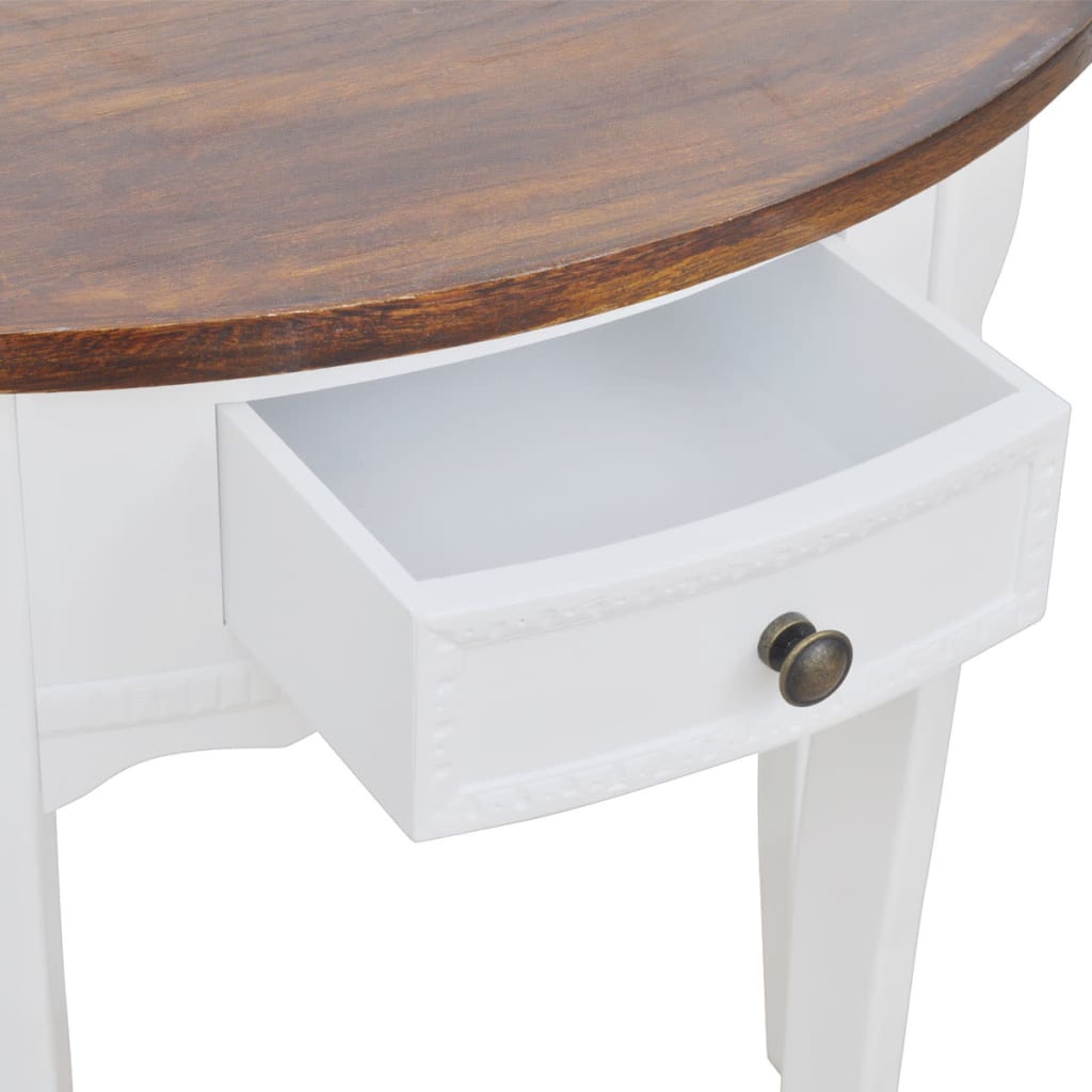 Table console avec tiroir  Demi-ronde