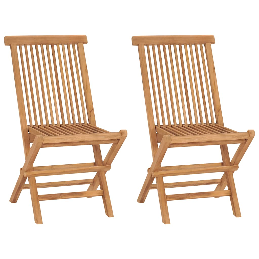 Chaises pliables de jardin en Bois de teck solide