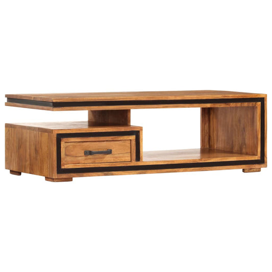 Table basse d'acacia