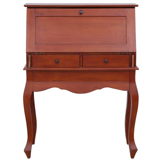 Bureau secrétaire Marron Bois d'acajou massif