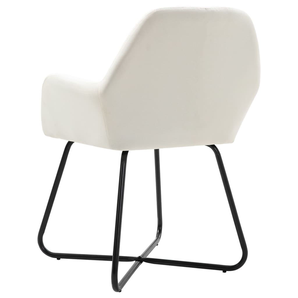 Chaises à manger 2pcs crème