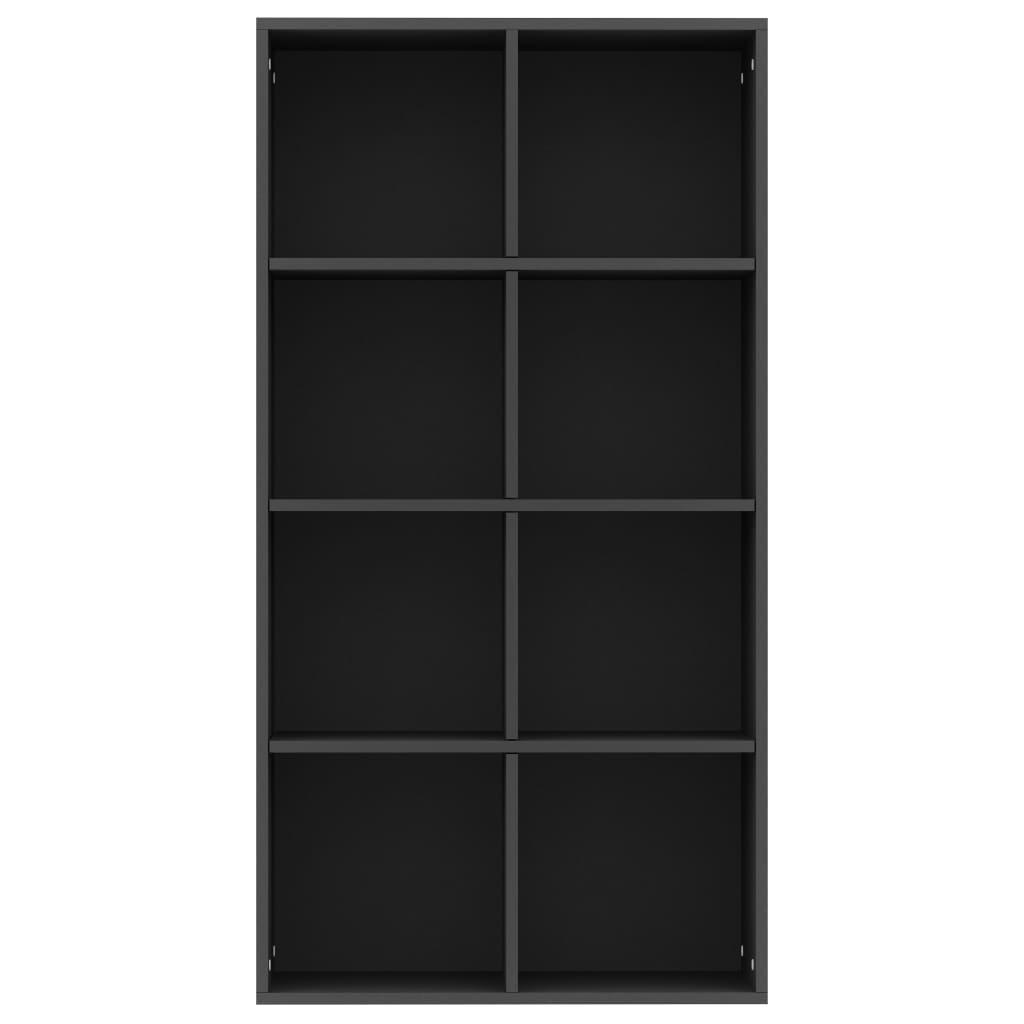 Bibliothèque/Buffet Noir en Bois d'ingénierie