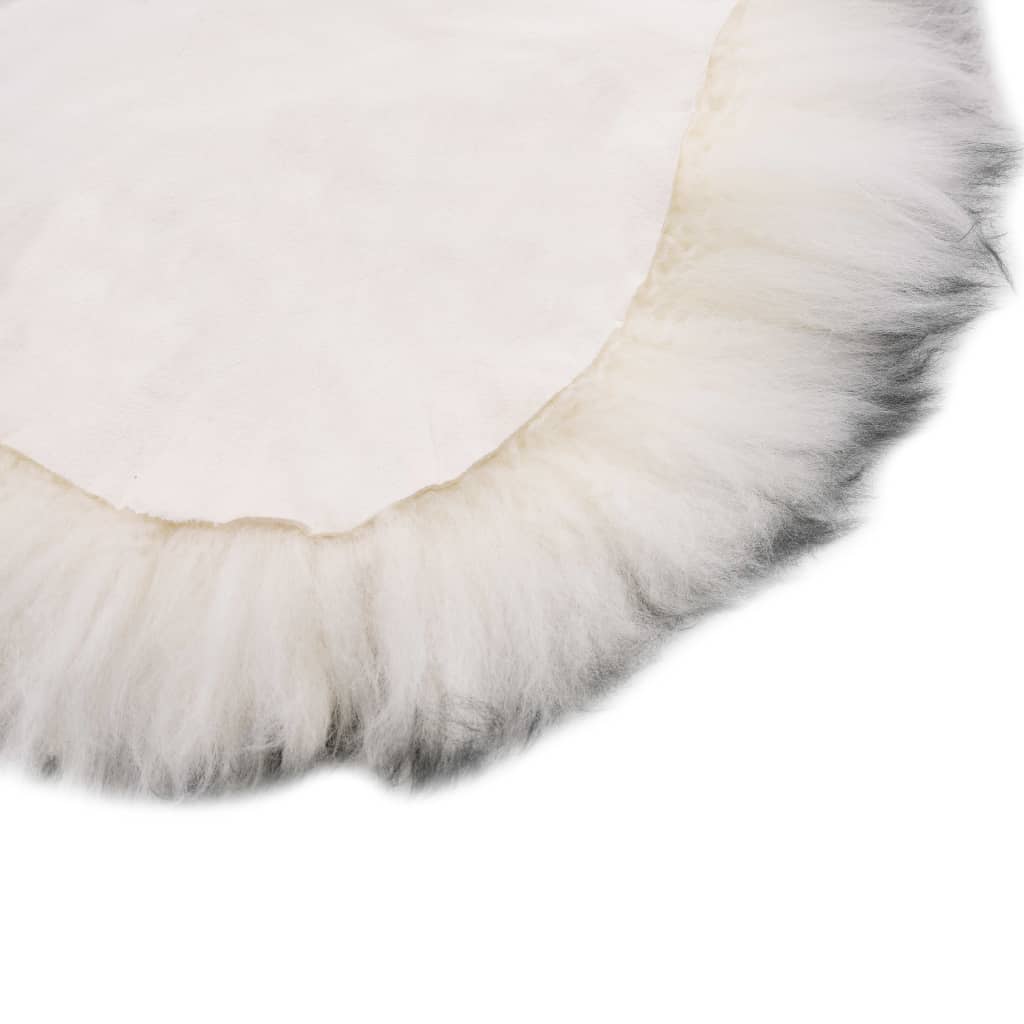Tapis en peau de mouton  Mélange de gris