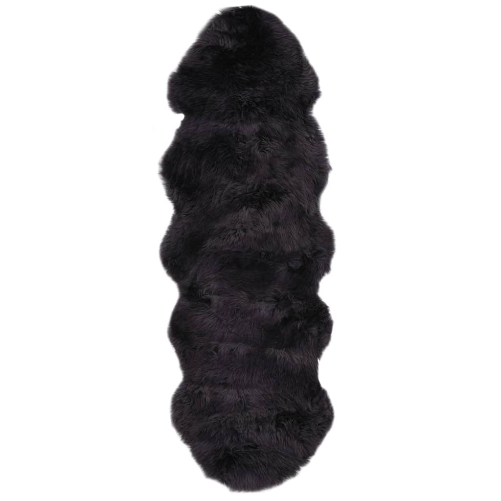 Tapis en peau de mouton  Gris foncé