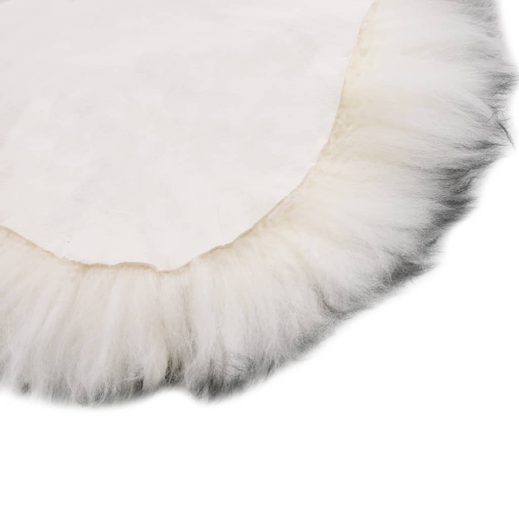 Tapis en peau de mouton  Mélange de gris